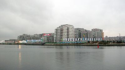 Vancouver’s Olympic and Paralympic athletes’ village seen across False Creek on 10 February 2010, before the Winter Games.